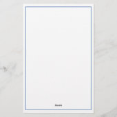 コースタルブルーパルメットパームツリパーソナライズされたー 便箋 (裏面)