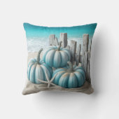 コースタルブルービーチカボチャ クッション (裏面)