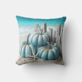 コースタルブルービーチカボチャ クッション (正面)