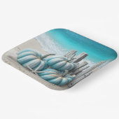 コースタルブルービーチカボチャ ペーパープレート (傾斜あり)