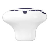 コースタルブルービーチヨットボートシップ航海のヘルム セラミックノブ (側面)