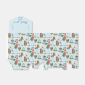 コースタルブルーベビーシャワーありがとう フェイバーボックス (折り畳みなし)