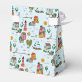 コースタルブルーベビーシャワーありがとう フェイバーボックス (裏面サイド)