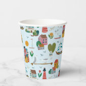 コースタルブルーベビーシャワーパーティー 紙コップ (正面)