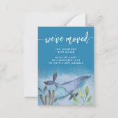 コースタルブルーホエールホームモーニングアナウンス ノートカード (正面)