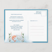 コースタルブルーホエー航海のル新しい住所の移動 案内ポストカード (裏面)