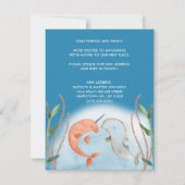 コースタルブルーホエー航海のル新しい住所の移動 案内状 (裏面)