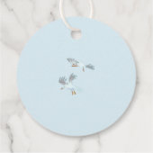 コースタルブルーボーイ航海のベビーシャワー フェイバータグ (裏面)