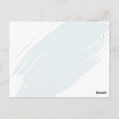 コースタルブルー日付を保存 ポストカード (裏面)