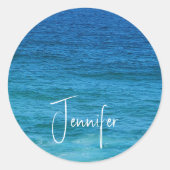 コースタルブルー海 ラウンドシール (正面)