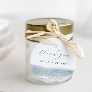 コースタルブルー結婚ウォーター色 フェイバータグ