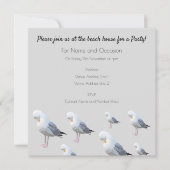 コースタルプレニンングガルグレービーチハウスパーティー 招待状 (正面)