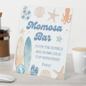 コースタルベビーシャワーモモモザバー 台座サイン (インサイチュ)