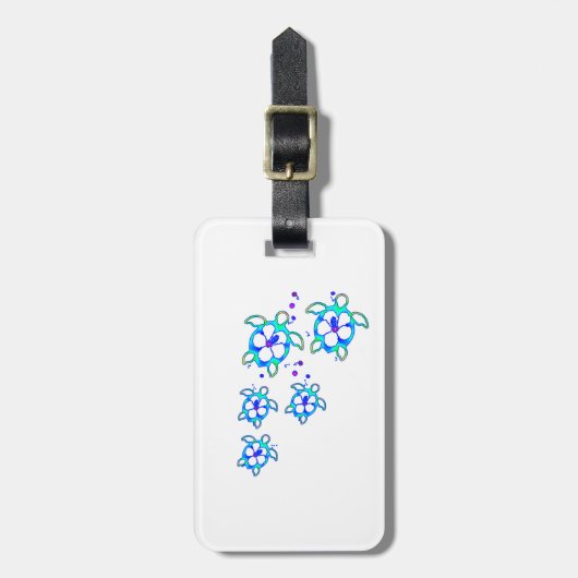 コースタルホヌハワイアンタートルズ ラゲッジタグ (正面縦)