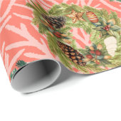 コースタルホリデートロピカルアイランドリース ラッピングペーパー (ロールコーナー)