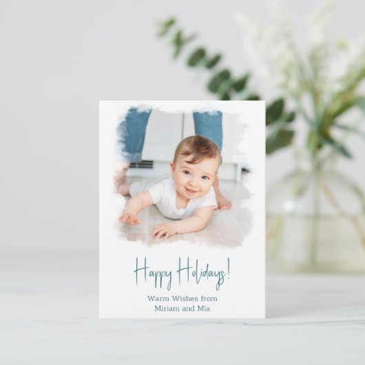 コースタルホリデーフォトポストカードホワイトウォーター色 ポストカード (スタンド正面)