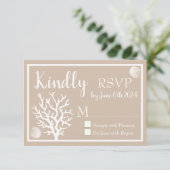 コースタルホワイトシーコーラル&サンディタウペRSVP 出欠カード (スタンド正面)