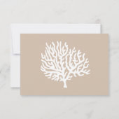 コースタルホワイトシーコーラル&サンディタウペRSVP 出欠カード (裏面)