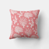 コースタルホワイトシーサンゴ&コーラルピンクシーホース クッション (裏面)