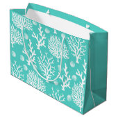 コースタルホワイトシーサンゴ&シーシェルズ ラージペーパーバッグ (裏面アングル)