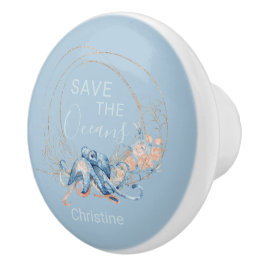 コースタルホームブルーウォーターカラータコ名前をカスタムする   セラミックノブ