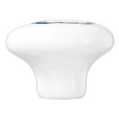 コースタルホームブルーブラウン水色Nr 8 セラミックノブ (側面)