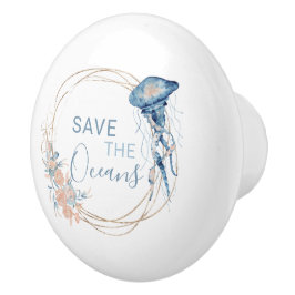 コースタルホームブルー水色組成カスタム物 セラミックノブ