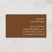 コースタルボホシック内装デザイン 名刺 (裏面)