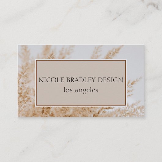 コースタルボホシック内装デザイン 名刺 (正面)