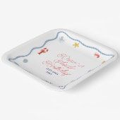 コースタルボーイズ誕生日 ペーパープレート (傾斜あり)