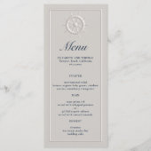 コースタルボートヘフェイクルムフォーマルエンボス結婚ズ メニュー (正面)