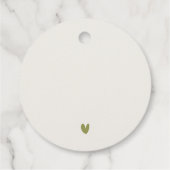 コースタルマイアミビーチパームツリーウォーター結婚カラー フェイバータグ (裏面)