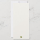 コースタルマイアミビーチ結婚パームツリーズメニューカード 招待状 (裏面)