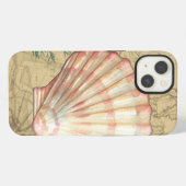 コースタルマップコラージュ iPhoneケース (裏面横)