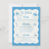 コースタルマーメイドバチェロレッテビーチ週末 招待状 (裏面)