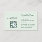 コースタルミニマリストの名刺 名刺 (裏面)