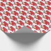 コースタルメーンロブスターディナーシーフードフード ラッピングペーパー (角)