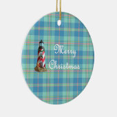 コースタルライトハウスクリスマスオーナメント セラミックオーナメント (右)