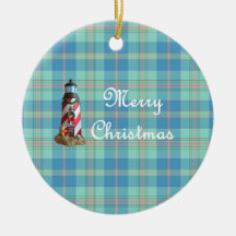 コースタルライトハウスクリスマスオーナメント