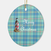 コースタルライトハウスクリスマスオーナメント セラミックオーナメント (左)