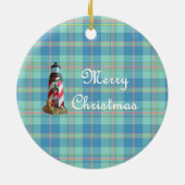 コースタルライトハウスクリスマスオーナメント セラミックオーナメント (裏面)