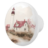 コースタルライトハウスビーチシーサイドシーサイドシーナリー セラミックノブ (右)