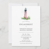 コースタルライトハウス婚約パーティ招待状 (正面)