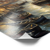 コースタルライトハウス&シーサイドビレッジサンセットアート フォトプリント            (角)