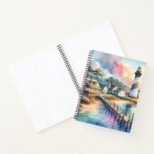 コースタルライトハウス&ビーチコテージシーン ノートブック (内部)