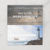 コースタルライトハ結婚ウス座席表 プレイスカード (外部開封)