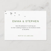 コースタルラブサンディミニマルビーチラインアートプティ エンクロージャーカード (裏面)