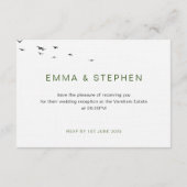 コースタルラブサンディミニマルビーチラインアートプティ エンクロージャーカード (裏面)