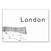 コースタルラブサンディミニマルビーチラインア結婚ート テーブルナンバー (正面)