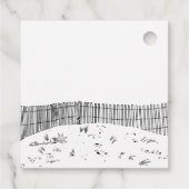 コースタルラブサンディミニマルビーチラインア結婚ート フェイバータグ (裏面)